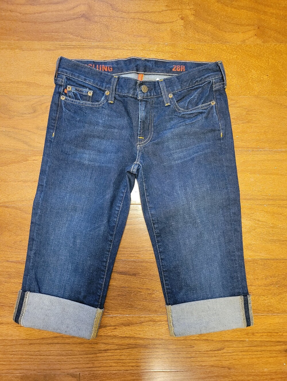 J.Crew Women’s Dark Blue Cropped Hipslug Jean 28R